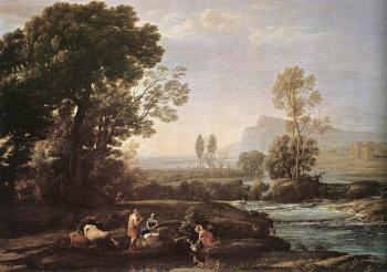 Claude Lorrain : Landscape with Rest in Flight to Egypt